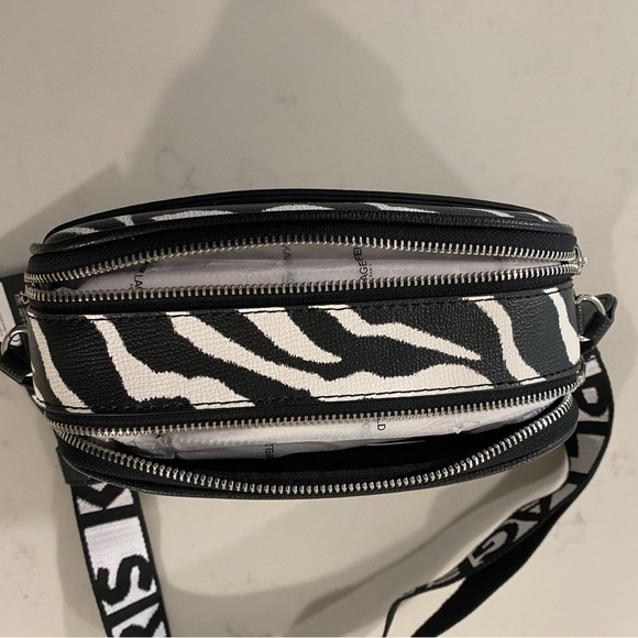 NWT - Karl Lagerfeld Maybelle Bag - Zebra Print - Picture 6 of 9